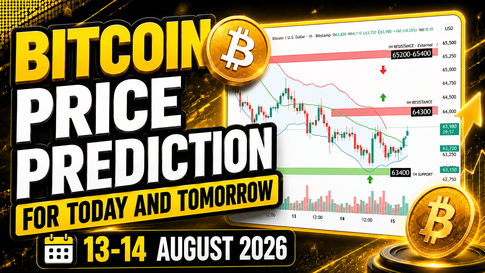 Bitcoin Price Prediction Today and Tomorrow 13-14 August 2026